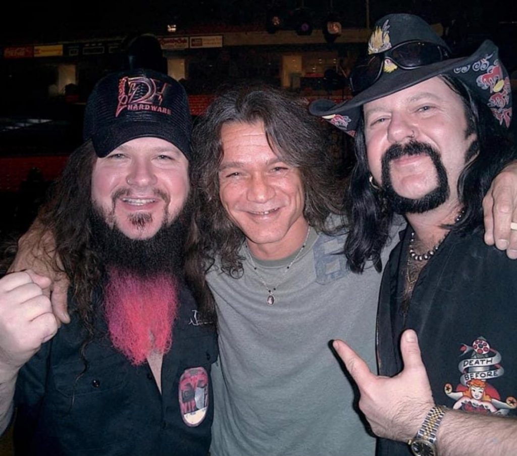 The late Dimebag Darrell, Eddie Van Halen & Vinnie Paul