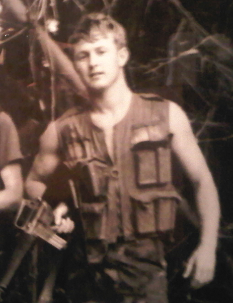 Randy Beasley, during his deployment in Vietnam